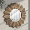Specchio da parete Sunburst Ø90 cm Cornice in legno shabby Anteprima dell’immagine prodotto 7
