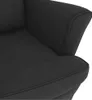 vidaXL Schommelstoel, fauteuil, zwart, fluweel en massief Productafbeelding-voorbeeld 6