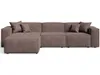 A modern sectional sofa with an L-shape configuration, presented against a white background. Produktbild-Vorschau