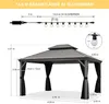 PURPLE LEAF Hardtop Pavillon 3.65x4.25m wasserdicht Produktbild-Vorschau 13