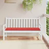 vidaXL Coussin pour banc de jardin rouge 150x50x3 cm tissu Voir les images du produit 2