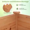 COSTWAY Podwyższona grządka ogrodowa z drewna, 240 x 60 x Podgląd zdjęcia produktu 5