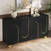 Mueble aparador Merax con 4 puertas y decoración con Vista previa de la imagen del producto 5