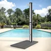 ML-Design Solardusche 35L 217cm eckig Silber-Schwarz mit Produktbild-Vorschau 1