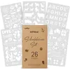 int!rend 26 Schriften Schablonen Set, Buchstaben und Produktbild-Vorschau 8