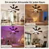 E27 Deckenventilator mit Beleuchtung Fernbedienung, Leise Produktbild-Vorschau 10