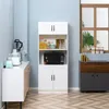 HOMCOM Kuchyňská skříňka – vysoká skříňka, kuchyňský bufet Náhled obrázku produktu 7
