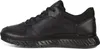 A side view of a black leather sneaker. Podgląd zdjęcia produktu
