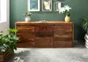 MASSIVMOEBEL24 Sideboard Sheesham 185x40x80 walnuss Produktbild-Vorschau 5