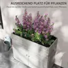 Outsunny Hochbeet aus Holz, Frühbeet mit Schrankfach, Produktbild-Vorschau 4