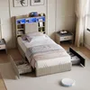 UnboxG Polsterbett 90x200 cm mit 2 Schubladen, Bett mit Produktbild-Vorschau 11