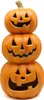 Großer Halloween Kürbis Turm mit LED Licht 50cm Produktbild-Vorschau 1