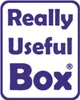 The image shows the logo of "Really Useful Box" in purple text on a white background, enclosed in a rounded rectangle border. Náhled obrázku produktu