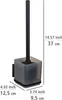 WENKO Vacuum-Loc® WC-Garnitur Mod. Quadro Schwarz, Produktbild-Vorschau 5