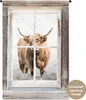 MuchoWow® Wandteppich Wandbehang Schottische Hochlandrind - Produktbild-Vorschau 1