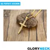 GLORYNECK Gesù Croce Collana Crocifisso Acciaio Anteprima dell’immagine prodotto 4
