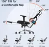 Chaise de bureau ergonomique Pro avec repose-pieds - Chaise Voir les images du produit 2