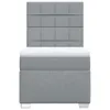 Boxspringbett mit Matratze Hellgrau 80x200 cm Stoff Produktbild-Vorschau 4