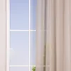 Ösengardine Leinenoptik uni natur 140x260cm Produktbild-Vorschau 3