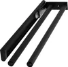 A black towel bar mounted on a white background. Produktbild-Vorschau
