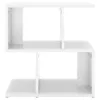 vidaXL Nočný stolík s vysokým leskom biely 50x30x51,5 cm Náhľad obrázku produktu 4