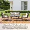 HOMAVO Gartenlounge-Set,4-Sitzer Rattansofa,dicke Produktbild-Vorschau 4