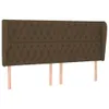 Kopfteil mit Ohren Dunkelbraun 183x23x118/128 cm Stoff Produktbild-Vorschau 2