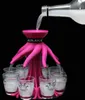 Schnapskrake PINK Shotverteiler Getränkeverteiler 8 Gläser Produktbild-Vorschau 1