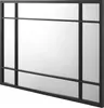 A black framed mirror with multiple panes, presented against a white background. Náhled obrázku produktu