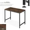 Table de bureau Jenkins - Bois foncé industriel, rustique, Voir les images du produit 3