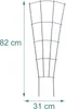 Relaxdays Supporto per piante in metallo, set da 4 pezzi, Anteprima dell’immagine prodotto 4