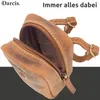 Darcis Fahrradtasche aus Leder in Braun - Satteltasche mit Produktbild-Vorschau 3
