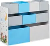Relaxdays Kinderregal mit 9 Stoffboxen, Lagerfeuer Produktbild-Vorschau 11