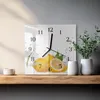 Tulup Glasuhr Wanduhr Küchenuhr Echt-Glas 30x30 cm Modern Produktbild-Vorschau 2
