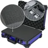 A blue and black transport case with foam interior, showing a drone and controller. Produktbild-Vorschau