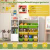 COSTWAY 4patrový dětský regál, regál na hračky s 8 úložnými Náhled obrázku produktu 5