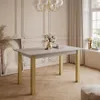 Rozkládací stůl ARTON GOLD, šířka 140 cm, barva kašmír Náhled obrázku produktu 2