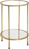 HAKU Beistelltisch gold - Metall, Sicherheitsglas 5 mm, Produktbild-Vorschau 1