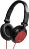 A pair of black and red over-ear headphones is shown against a white background. Produktbild-Vorschau