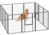 PawHut Welpenlaufstall Welpenauslauf mit 12 Gitterplatten Produktbild-Vorschau 1