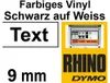 DYMO Rhino Tape Vinyl 9mmx5,5m čierna->biela Náhľad obrázku produktu 9