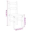 The Living Store Essstühle 2 Stk. Grau 40x46x99 cm Produktbild-Vorschau 10