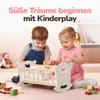 Kinderplay Holz-Puppenwiege GS2105 mit Bettwäsche – Produktbild-Vorschau 9