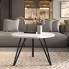 AX LIVING Table basse ronde Cossie 67 cm table blanche Voir les images du produit 1