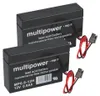 2x Multipower batterie au plomb MP0,8-12H Pb 12V 0,8Ah Voir les images du produit 1