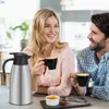 Thermoskanne Edelstahl, 2L Doppelwandige Isolierkanne, Produktbild-Vorschau 4