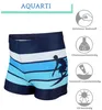 Aquarti Jungen Badehose Gestreift mit Motiven, Farbe: Produktbild-Vorschau 3