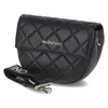 A black quilted Valentino bag with a strap is shown against a white background. Anteprima dell’immagine prodotto