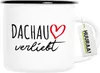 Huuraa Emaille Tasse Dachau verliebt 300ml Vintage Produktbild-Vorschau 1