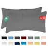 Jersey Kissenbezug 2er Set 50x70 cm 100% Baumwolle Grau Produktbild-Vorschau 1
